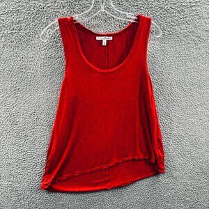 Express One Eleven Women Top Medium Red Black Speckled Sleeveless Tank‎ Shirt